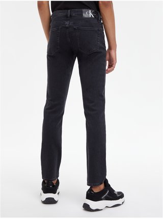 Černé pánské straight fit džíny Calvin Klein Jeans