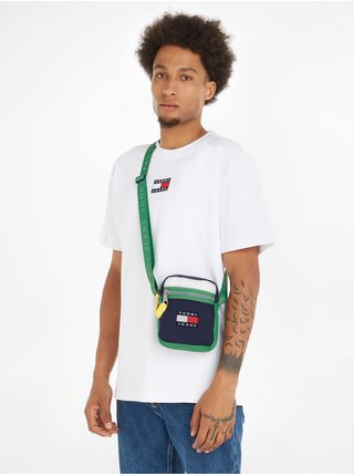 Zeleno-modrá pánská taška přes rameno Tommy Jeans Heritage