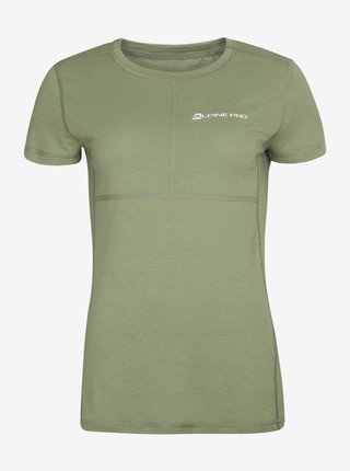 Dámské triko z merino vlny ALPINE PRO HURA zelená