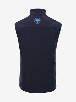 Tmavě modrá pánská softshellová vesta ALPINE PRO SHILEM 