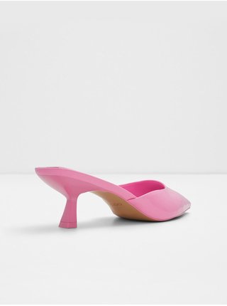 Růžové dámské pantofle na nízkém podpatku ALDO Creona 