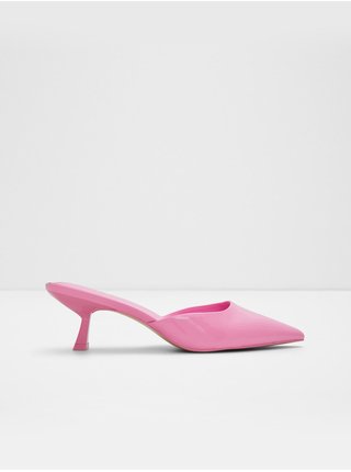 Růžové dámské pantofle na nízkém podpatku ALDO Creona 
