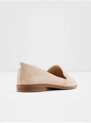 Světle růžové dámské kožené slip on boty ALDO Veadith 