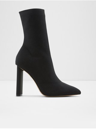 Černé dámské kotníkové boty na vysokém podpatku ALDO Tylah 