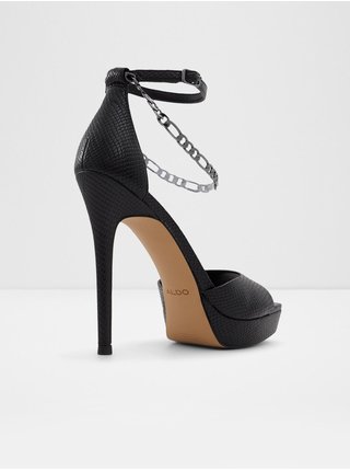 Černé dámské sandály na vysokém podpatku ALDO Prisilla 