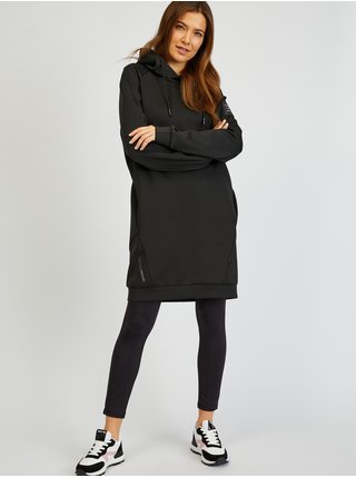 Černé dámské mikinové šaty s kapucí SAM73 Deman 