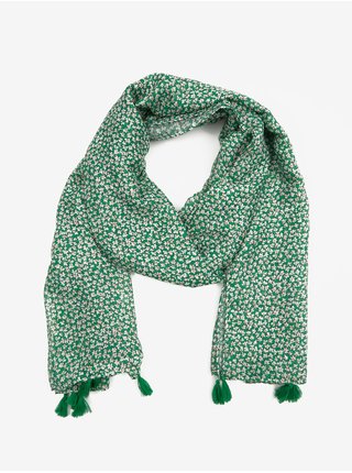 Zelený dámský květovaný šátek ORSAY