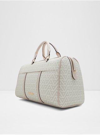 Krémovo-šedá dámská vzorovaná cestovní taška ALDO Mael