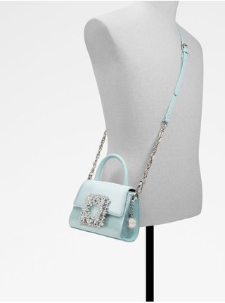 Světle modrá dámská crossbody kabelka s ozdobným detailem Aldo Lazurda 
