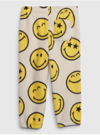Žluto-béžové dětské tepláky GAP & Smiley®    