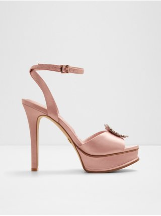 Světle růžové dámské sandálky s ozdobným detailem Aldo Solitaira