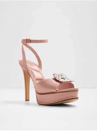 Světle růžové dámské sandálky s ozdobným detailem Aldo Solitaira