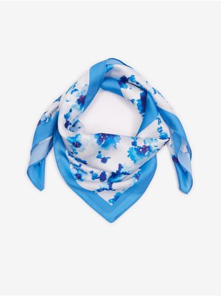 Modro-bílý dámský květovaný šátek ORSAY  