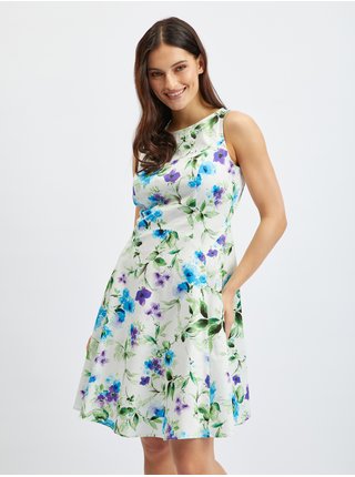 Modro-bílé dámské květované šaty ORSAY 