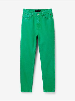 Zelené dámské straight fit džíny Desigual Navel