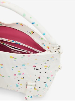 Bílá dámská vzorovaná kabelka Desigual Neon Art Loverty