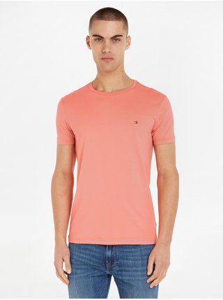 Oranžové pánské basic tričko Tommy Hilfiger