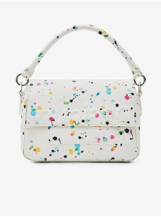 Bílá dámská vzorovaná kabelka Desigual Neon Art Pukhet Mini