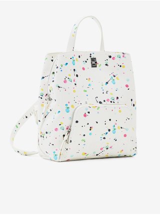 Bílá dámská vzorovaná kabelka Desigual Neon Art Sumy Mini