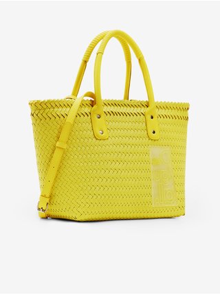 Žlutá dámská kabelka Desigual Basket Braided Zaire