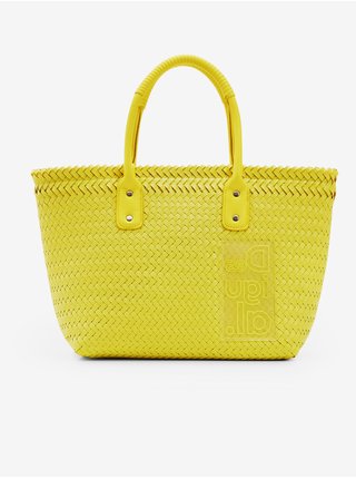 Žlutá dámská kabelka Desigual Basket Braided Zaire