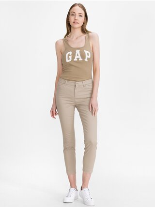 Nohavice pre ženy GAP - béžová
