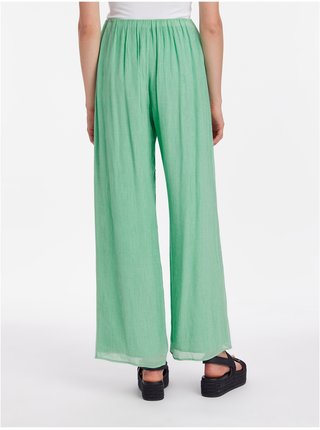 Zelené dámské široké kalhoty Calvin Klein Jeans