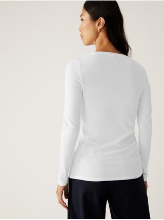 Basic tričká pre ženy Marks & Spencer - biela