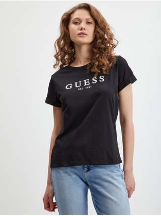 Černé dámské tričko Guess 1981