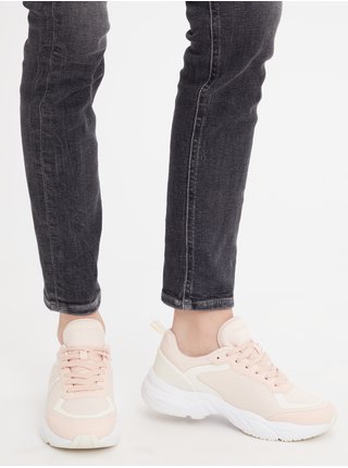Světle růžové dámské tenisky Calvin Klein Jeans