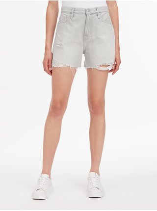 Kraťasy pre ženy Calvin Klein Jeans - svetlosivá