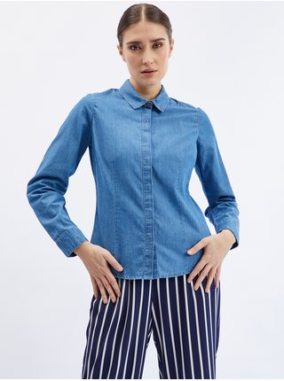 Modrá dámská džínová košile ORSAY 