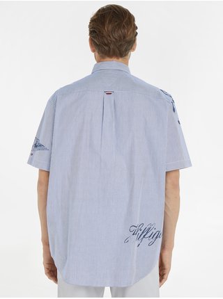 Modrá pánská vzorovaná košile Tommy Hilfiger