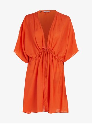 Voľnočasové šaty pre ženy Tommy Hilfiger - oranžová