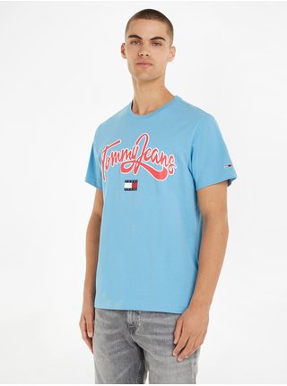 Světle modré pánské tričko Tommy Jeans