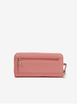 Růžová dámská peněženka Guess Eco Brenton LRG