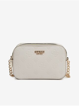 Krémová dámská crossbody kabelka Guess Galeria Bucket