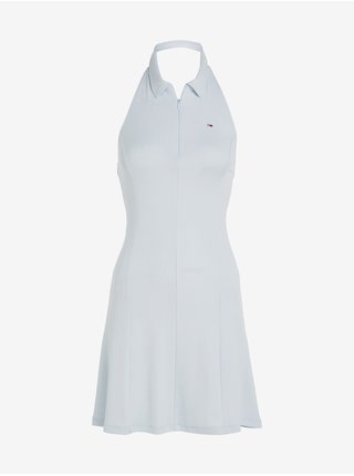 Voľnočasové šaty pre ženy Tommy Jeans - svetlomodrá