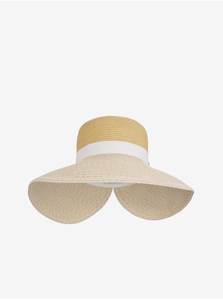 Krémový dámský slaměný klobouk Tommy Hilfiger Tommy Beach Straw Hat 