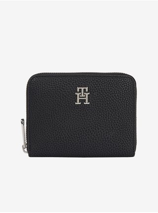 Černá dámská peněženka Tommy Hilfiger Emblem Med ZA 