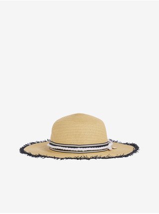 Béžový dámský slaměný klobouk Tommy Hilfiger Tommy Coast Straw Hat 