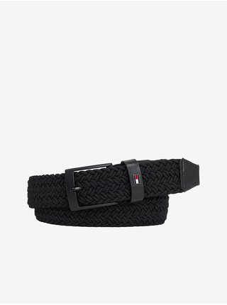 Černý pánský pásek Tommy Hilfiger Adan 3.5 elastic 