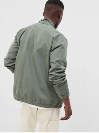 Zelená pánska bunda na zips GAP