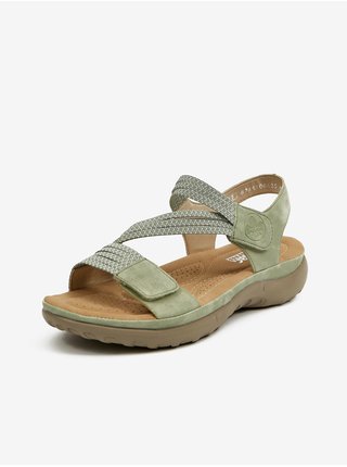 Zelené dámské sandály Rieker