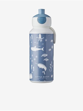 Bílo-modrá vzorovaná lahev pro děti Mepal Campus Little Dutch Ocean (400 ml)