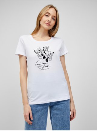 Bílé dámské tričko Zoot Original MDŽ - Mezinárodní den žiraf