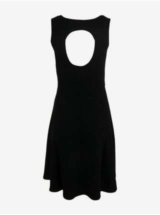 Čierne dámske šaty s prestrihmi ALPINE PRO Lenda