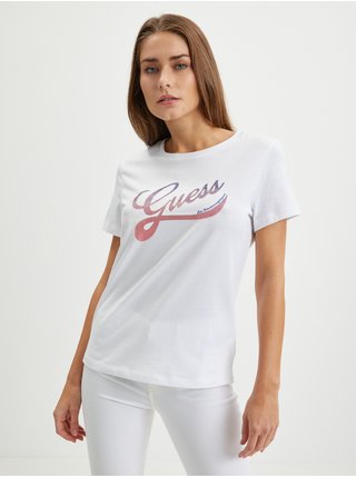 Biele dámske tričko Guess