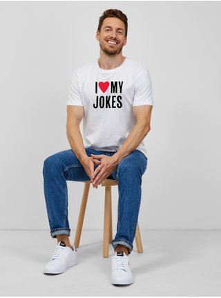 Bílé pánské tričko ZOOT.Original I love my jokes