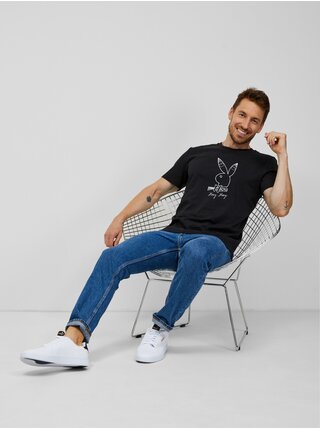 Černé pánské tričko ZOOT.Original Playboy králíček